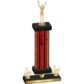 Premium Single Red Glacier Third Place Victory Trophy