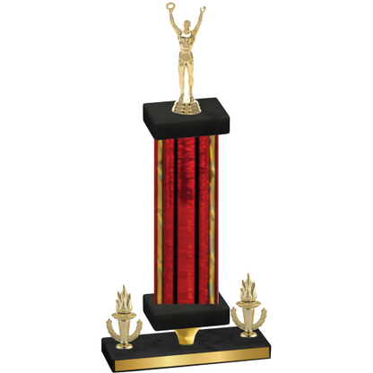 Premium Single Red Glacier Victory Victory Trophy