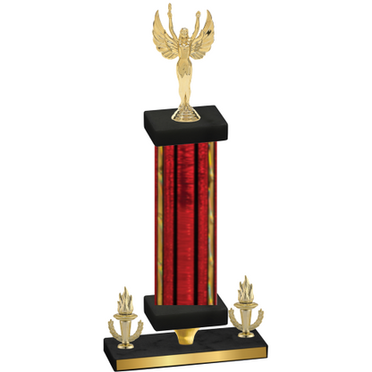 Premium Single Red Glacier Victory Victory Trophy