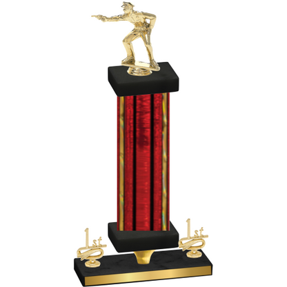 Premium Single Red Glacier First Place Shooter Trophy