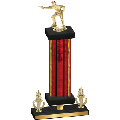 Premium Single Red Glacier Victory Shooter Trophy