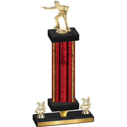 Premium Single Red Glacier Year Shooter Trophy