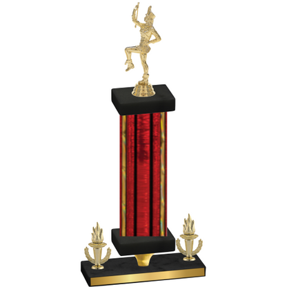 Premium Single Red Glacier Victory Majorette Trophy