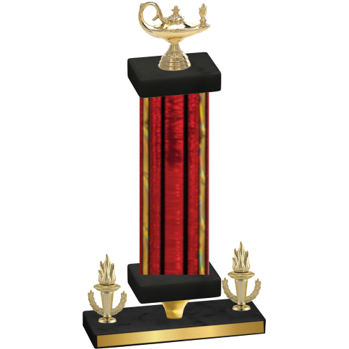 Premium Single Red Glacier Victory Academics Trophy