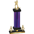 Premium Single Purple Carbon Fiber Victory Hockey Trophy