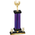 Premium Single Purple Carbon Fiber Year Victory Trophy