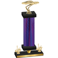 Premium Single Purple Carbon Fiber First Place Cars Trophy