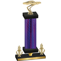 Premium Single Purple Carbon Fiber Victory Cars Trophy