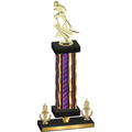 Premium Single Purple Glacier Victory Football Trophy