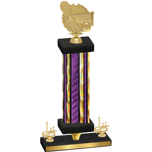 Premium Single Purple Glacier First Place Tennis Trophy