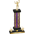 Premium Single Purple Glacier First Place Volleyball Trophy