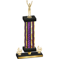 Premium Single Purple Glacier Fourth Place Victory Trophy
