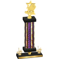 Premium Single Purple Glacier First Place Pickleball Trophy