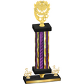 Premium Single Purple Glacier Third Place Pickleball Trophy