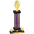 Premium Single Purple Glacier Third Place Pickleball Trophy