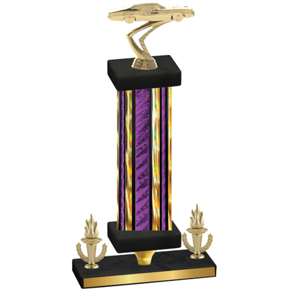 Premium Single Purple Glacier Victory Cars Trophy