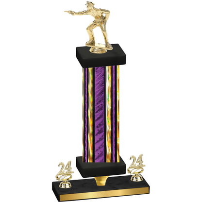 Premium Single Purple Glacier Year Shooter Trophy