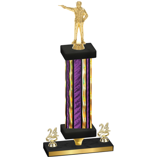 Premium Single Purple Glacier Year Shooter Trophy