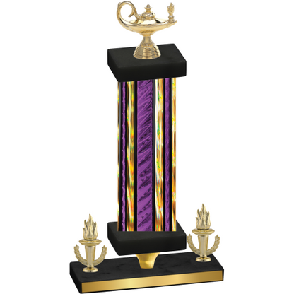 Premium Single Purple Glacier Victory Academics Trophy