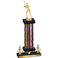 Premium Single Purple Glacier Victory Softball Trophy
