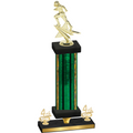 Premium Single Green Glacier Fourth Place Football Trophy