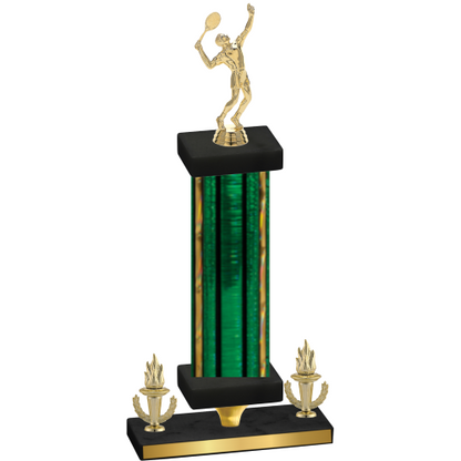Premium Single Green Glacier Victory Tennis Trophy