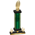 Premium Single Green Glacier Fourth Place Football Trophy