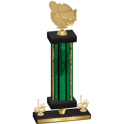 Premium Single Green Glacier First Place Tennis Trophy
