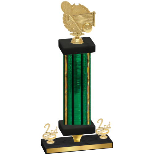 Premium Single Green Glacier Second Place Tennis Trophy