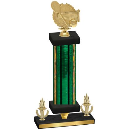 Premium Single Green Glacier Victory Tennis Trophy