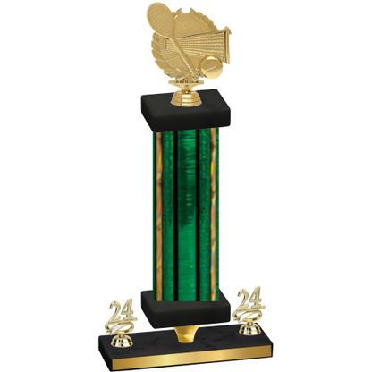 Premium Single Green Glacier Year Tennis Trophy