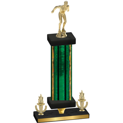 Premium Single Green Glacier Victory Swimming Trophy