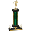 Premium Single Green Glacier Year Tennis Trophy