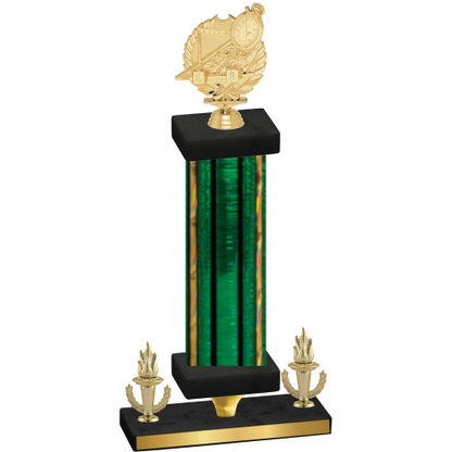 Premium Single Green Glacier Victory Swimming Trophy