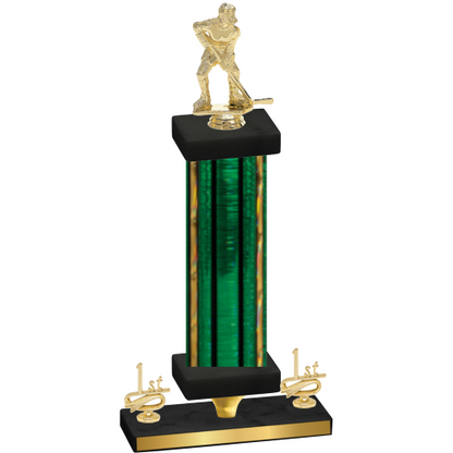 Premium Single Green Glacier First Place Hockey Trophy
