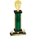 Premium Single Green Glacier First Place Pickleball Trophy