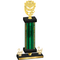 Premium Single Green Glacier Second Place Pickleball Trophy