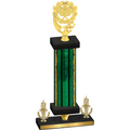 Premium Single Green Glacier Victory Pickleball Trophy