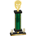 Premium Single Green Glacier Year Pickleball Trophy