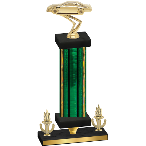 Premium Single Green Glacier Victory Cars Trophy