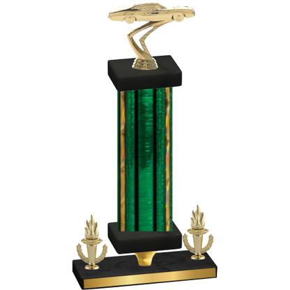 Premium Single Green Glacier Victory Cars Trophy