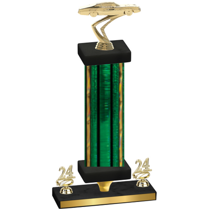 Premium Single Green Glacier Year Cars Trophy