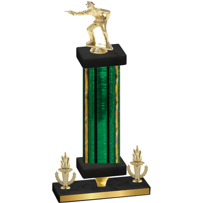 Premium Single Green Glacier Victory Shooter Trophy