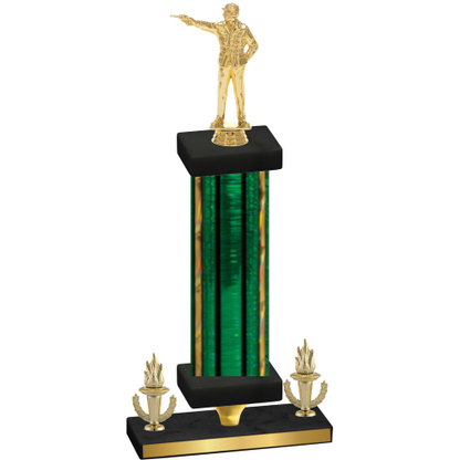 Premium Single Green Glacier Victory Shooter Trophy