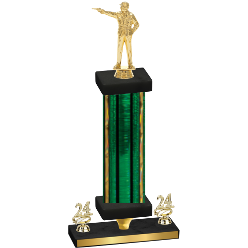 Premium Single Green Glacier Year Shooter Trophy