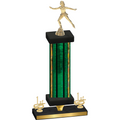Premium Single Green Glacier First Place Skater Trophy