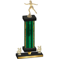 Premium Single Green Glacier Year Skater Trophy