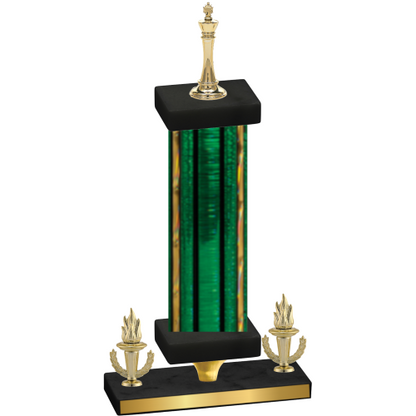 Premium Single Green Glacier Victory Chess Trophy