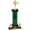 Premium Single Green Glacier Victory Karate Trophy