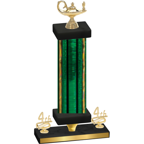 Premium Single Green Glacier Fourth Place Academics Trophy